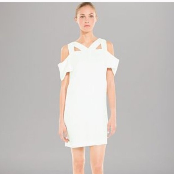 Sandro Paris White Mini Dress - Small - Picture 7 of 8